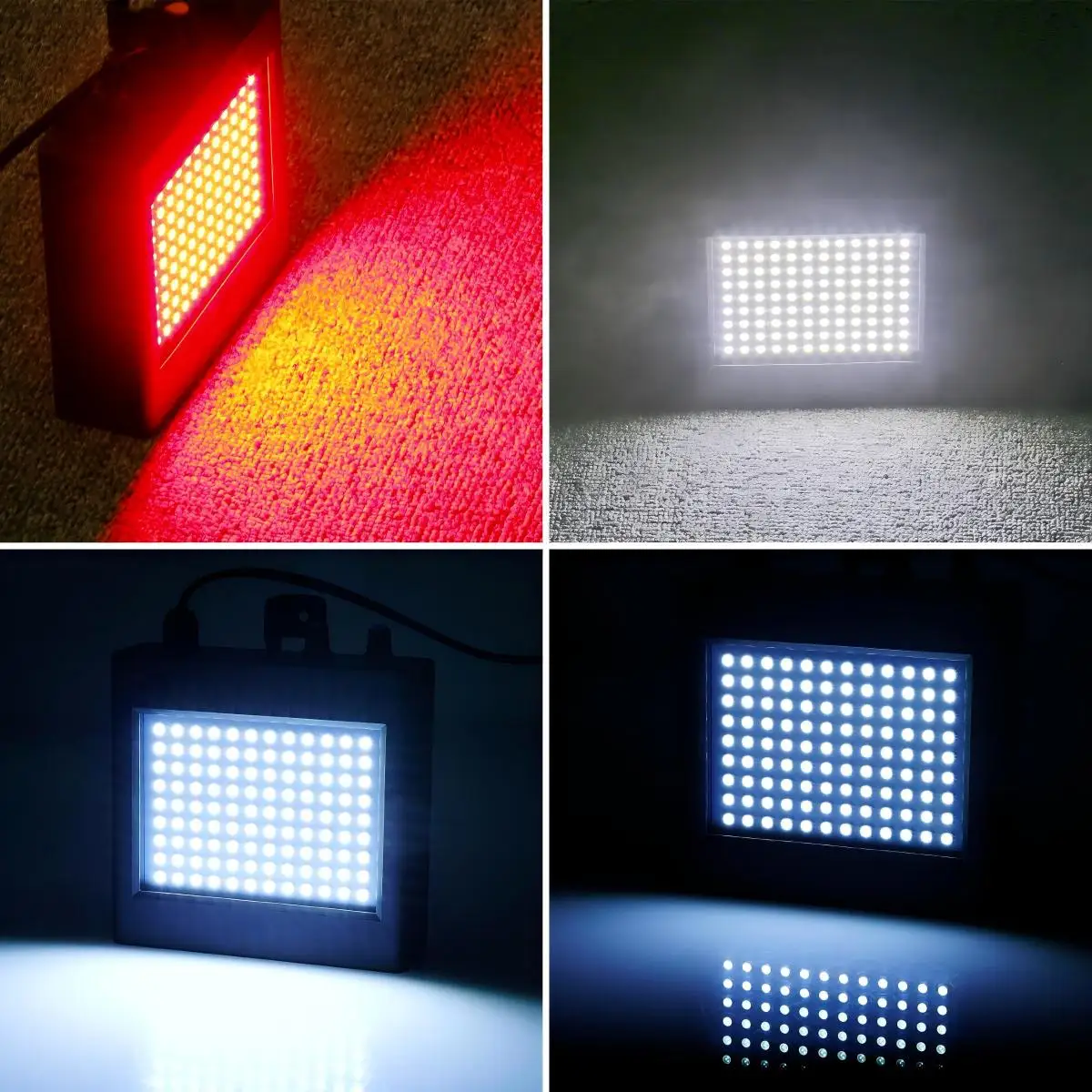 Fireions LED SMD ضوء ستروب 20W RGB التحكم في السرعة بدون خطوات التحكم الصوتي التحكم عن بعد حفلة منزل ذاتية الدفع