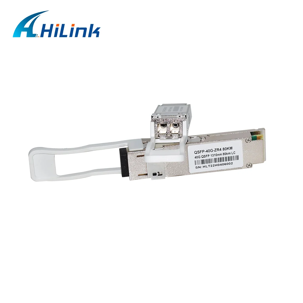 Hilink QSFP-40G-ZR4 40G QSFP+ ZR4 LWDM4 Optical Transceiver Module with 80km LC SMF DDM for Communication & Networking