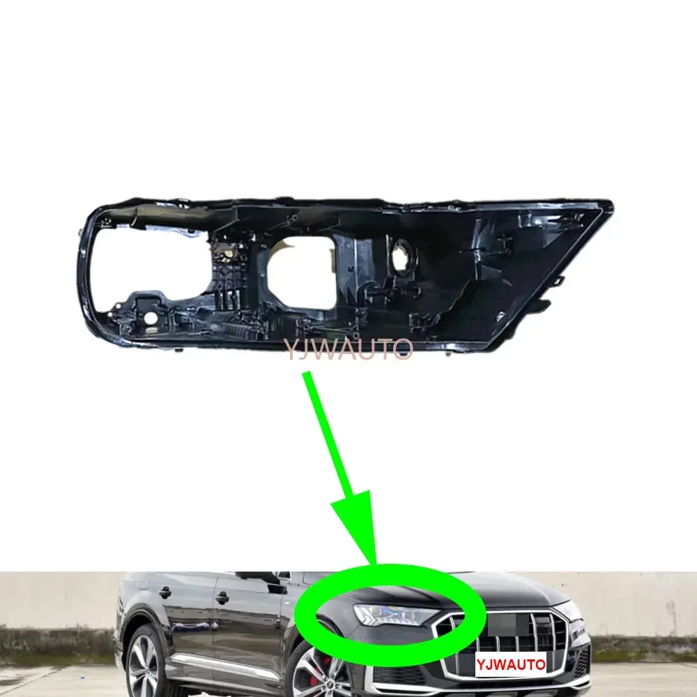 For Audi Q7 2020 2021 2022 2023 Headlamp House Car Headlight Base Replacement Auto Front Lamp Holder Back Support