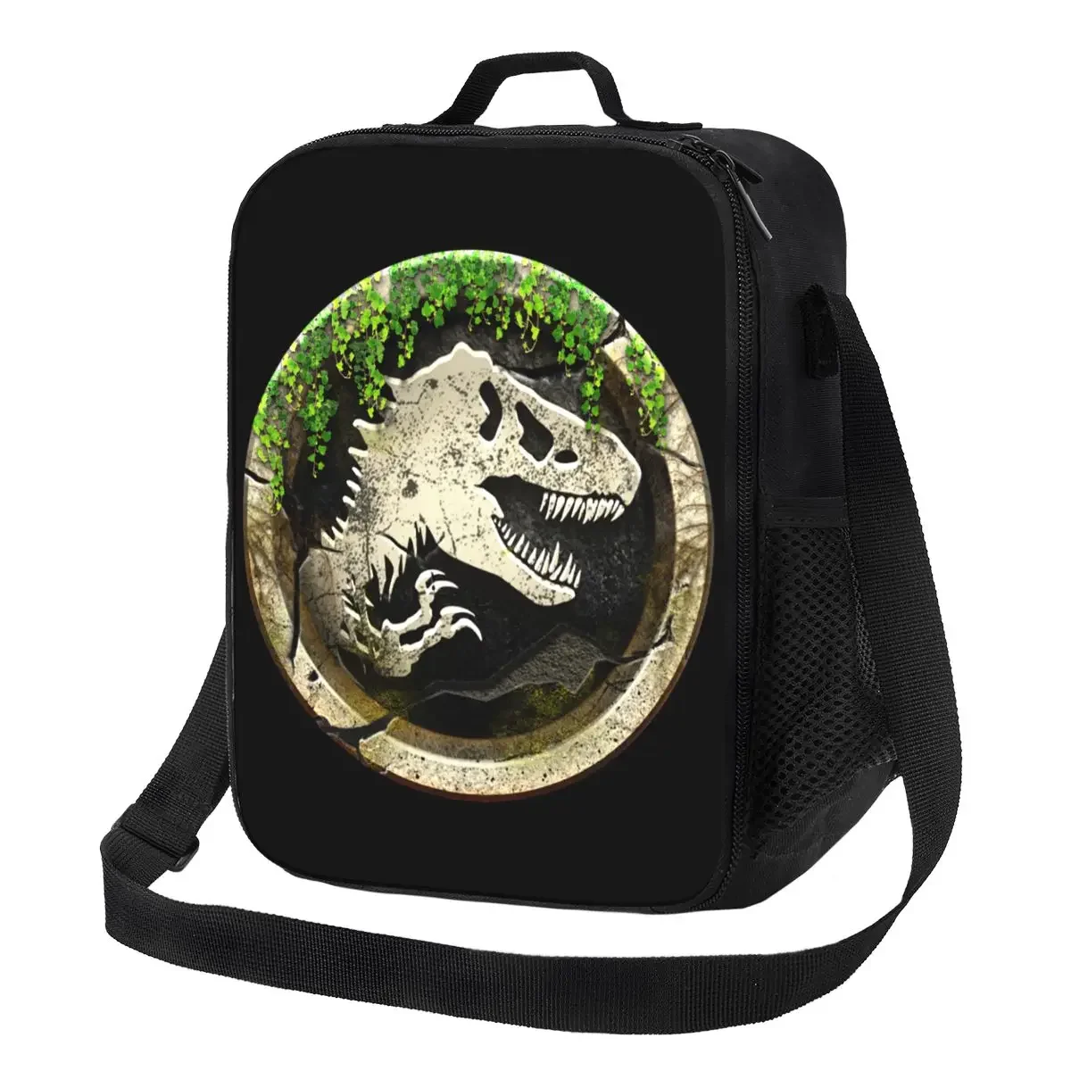 Jurassics Park Portable Lunch Boxes for Women Waterproof Dinosaur Print Cooler Thermal Food Insulated Lunch Bag Office Work