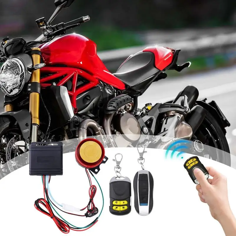 12V Motorcycles	Engine Start Alarm Motorcycle Anti-Theft Alarm Security System Burglar Remote Control System for Electric Cycles