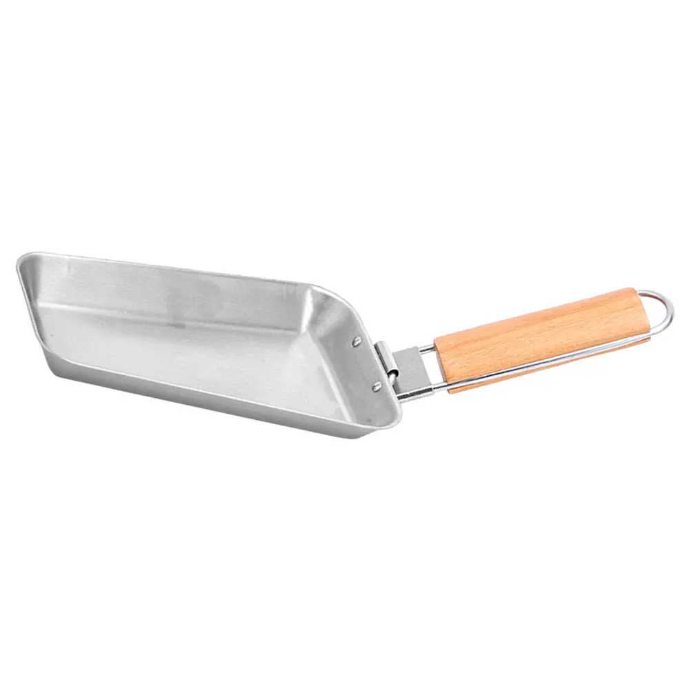 

Stainless Steel BBQ Pan Small Cheese Grill Pans Outdoor Baking Tray Nonstick Barbecue Grilling Tool Kitchen Equipment