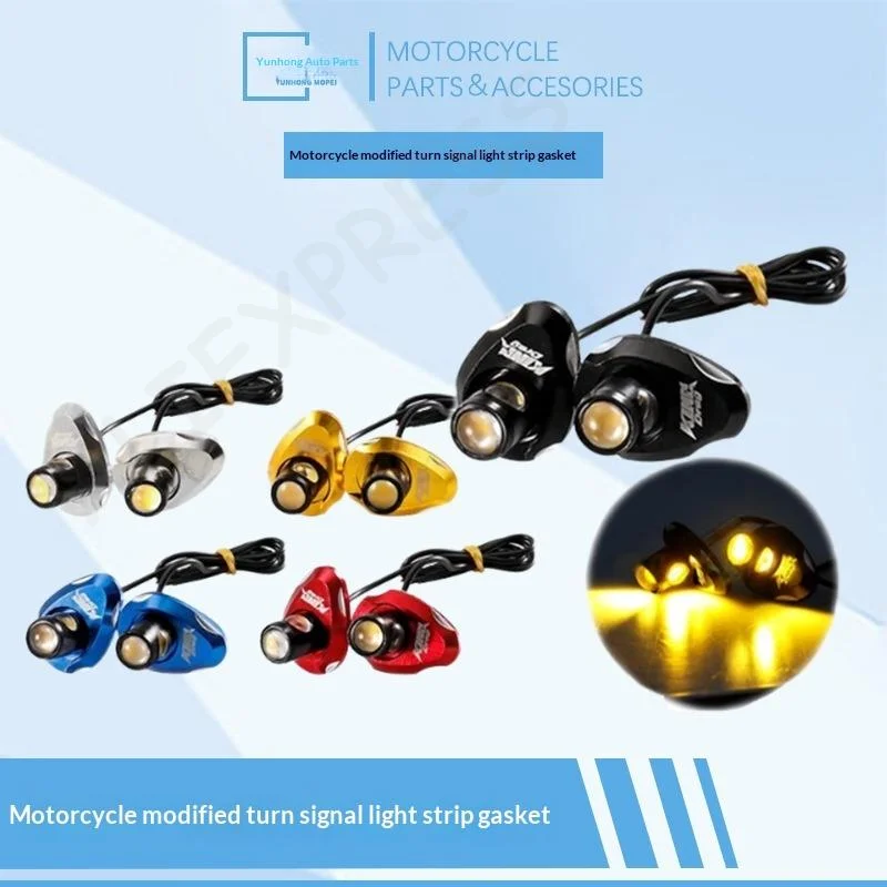 New 1Pair Aluminum Alloy Daytime Running Lights For Motorcycles Long-Range Headlights 12V For Motorcycles Rear Parking Light Le