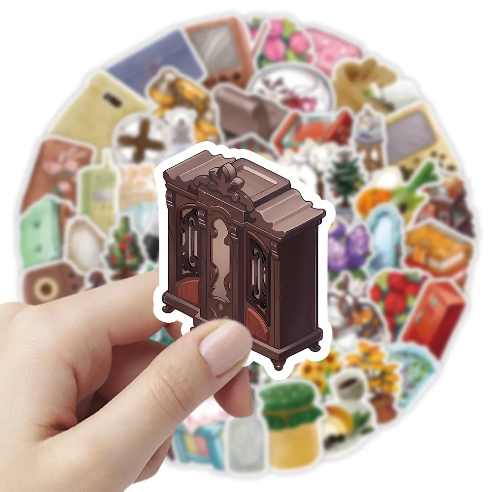 60 قطعة من ملصقات نمط جرلي الحلو الأصلية - شارات عنصر لطيفة للمجلات وحقائب الهواتف لمتجر ملصقات BulingBulingStickers #6