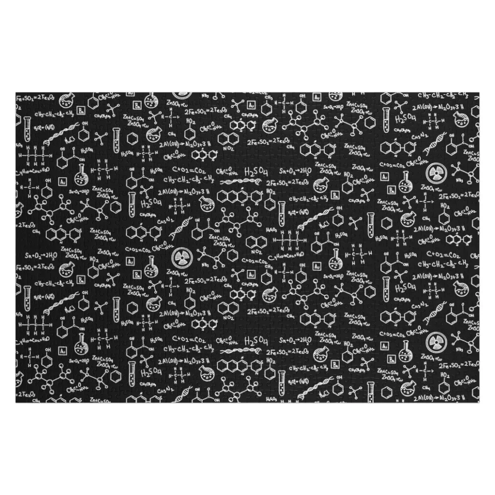 Science Chemistry Pattern Jigsaw Puzzle Jigsaw Custom Jigsaw Pieces Adults Puzzle