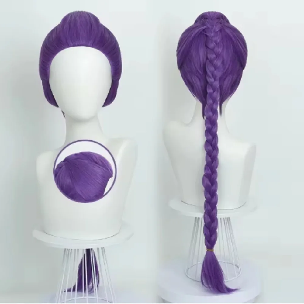Peluca de Cosplay de Anime Rumi Demon Hunters Huntrix, disfraz de película de Anime, accesorios de fiesta temática de Carnaval de Halloween para mujeres y niñas