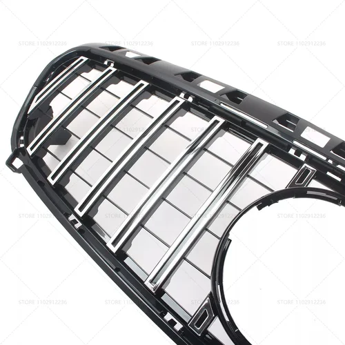 Imagen 2 del producto Para W176 Clase A Mercedes Benz A180 A200 A250 A45 AMG Rejilla de malla de parachoques delantero estilo GTR 2013 2014 2015 2016 2017 2018