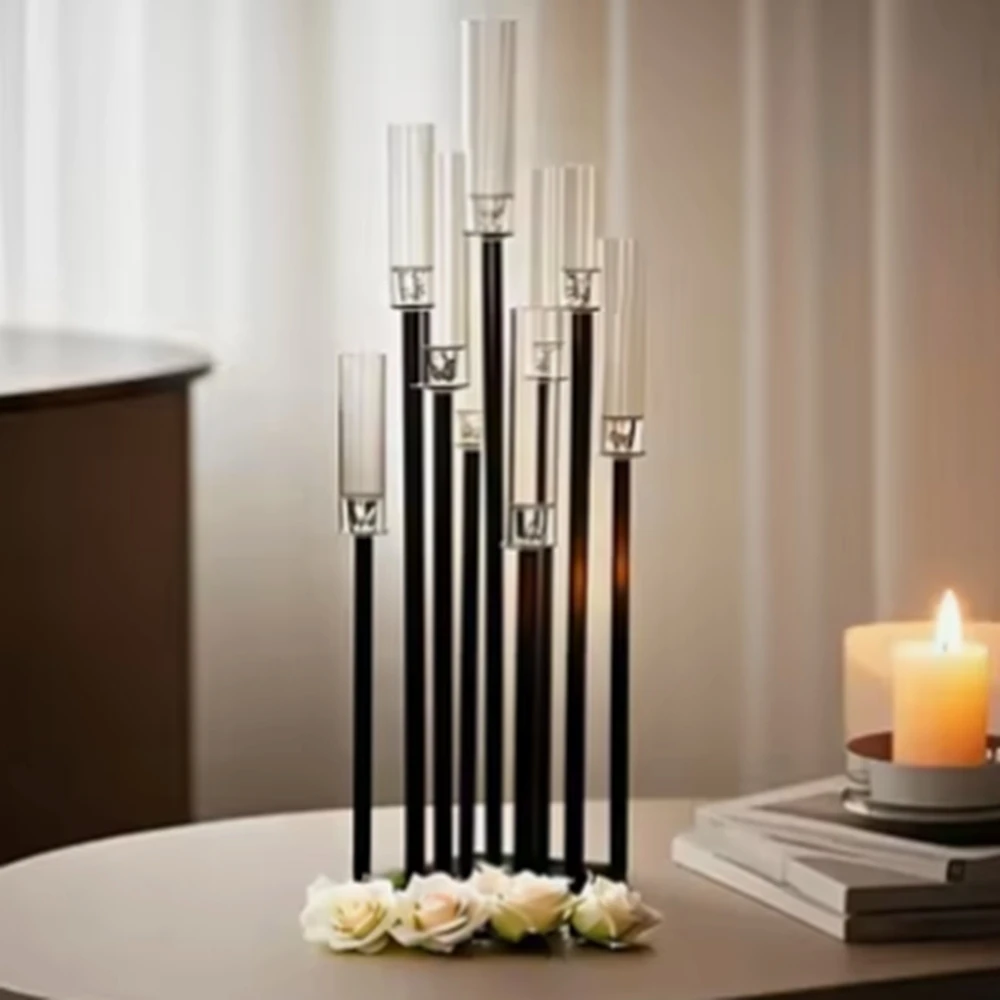 5pcs/10pcs)Party Decoration Black Display Pedestal Backdrop Stand Riser Column Pillar Plinth  Rectangle Pedestal Stand
