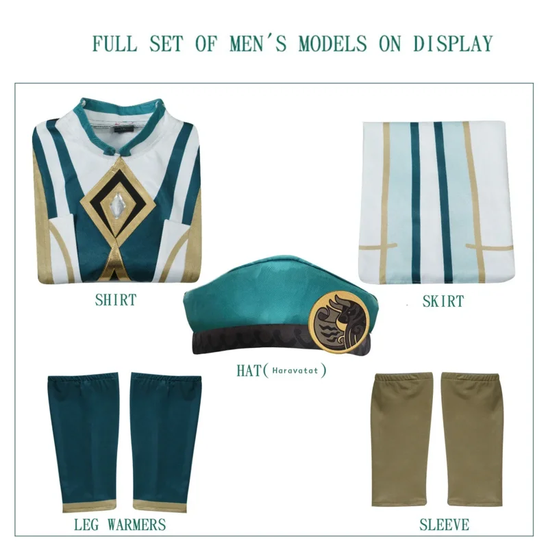 CyThe Akademiya أزياء تنكرية تأثير كرنفال موحدة شعر مستعار أنيمي أزياء الهالوين لعبة الرجال