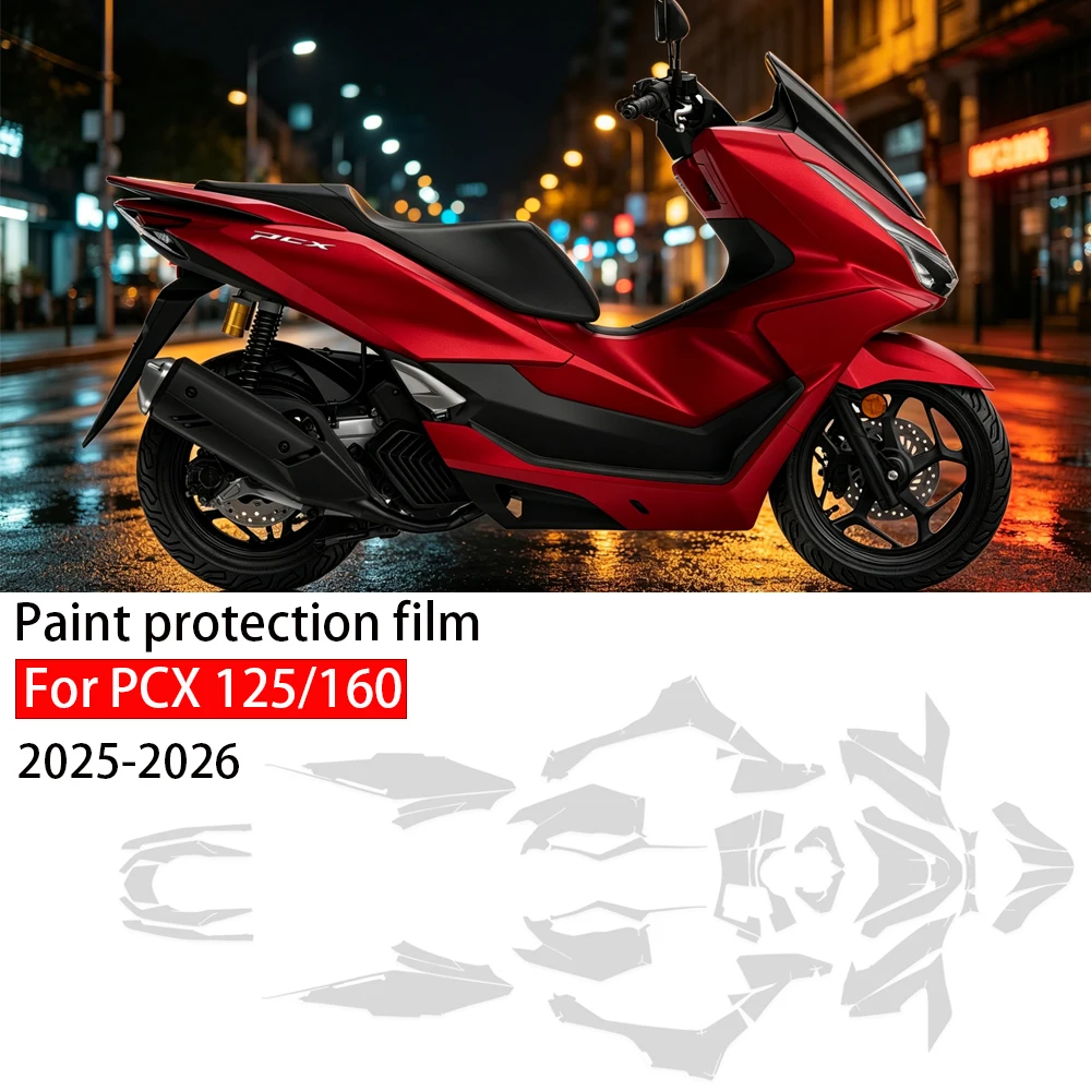 PCX125/160 Transparent Protection Film Body Sticker PPF Motorcycle Accessories For HONDA PCX 125/ 160 2025- TPU Protective Film