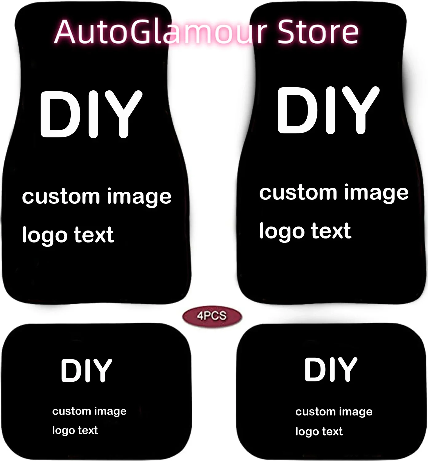 Custom car floor mats complete set of 4 pieces premium car front carpet rear carpet custom car accessories floor mats