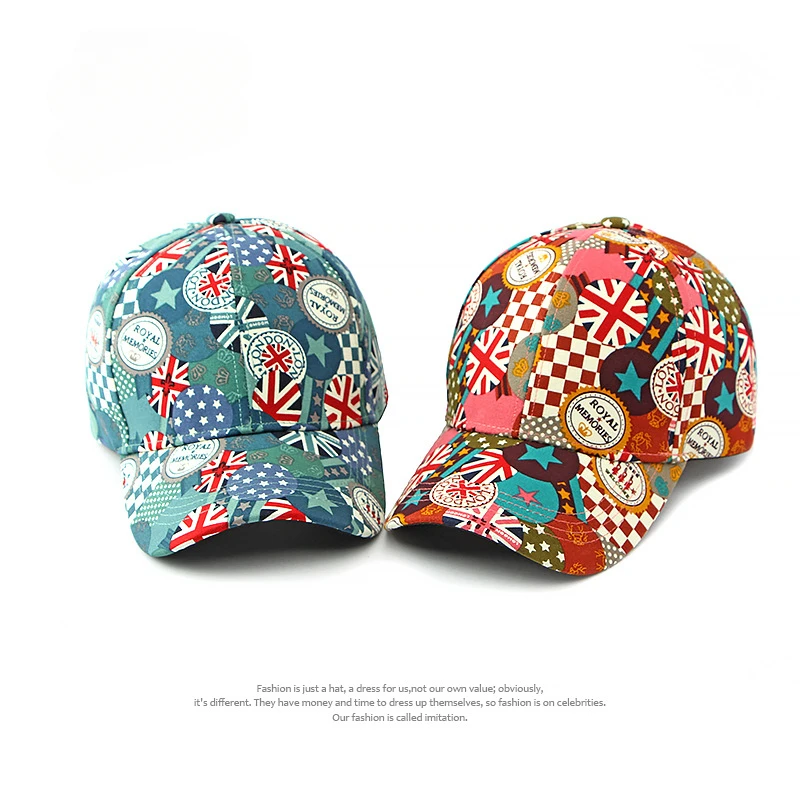 Female Personality Trend Graffiti Hard Top Baseball Hat Fashion Sun Visor Cap for Men