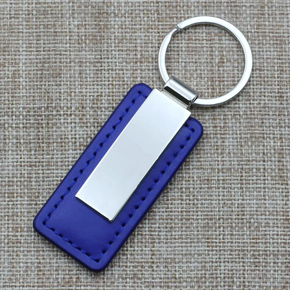 Business-Textur Leder Metall Schlüsselanhänger Auto Motorrad Herren und Damen Schlüsselring Personalisierbar Vintage Tasche Auto-Zubehör Freundesgeschenk – Detail 5