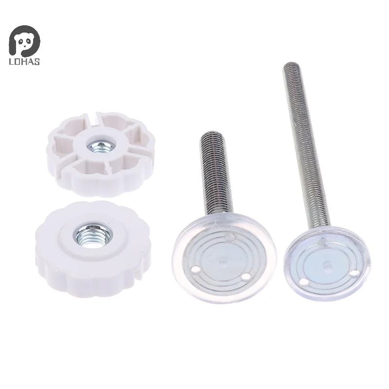 1/4 قطعة الأبيض M8 M10 طقم قطع غيار بوابة الطفل الضغط صالح المغزل مسامير الربط لبوابات السلامة