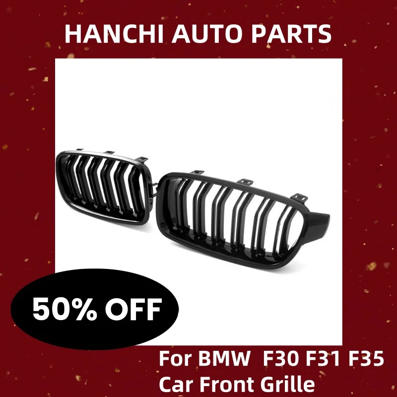 

HANCHI Car Front Grille for BMW 3 Series F30 F31 F35 2012-2018 ABS Car Radiator Grille Front Kidney Grille Car Accessories