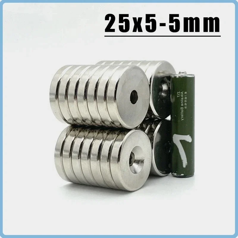 2/5/10/20/50/100Pcs 25*5-5mm Fridge Tool Magnet Ring Shape Imane For Kitchen Hook Accessory Garden Diy Tool Home Decor