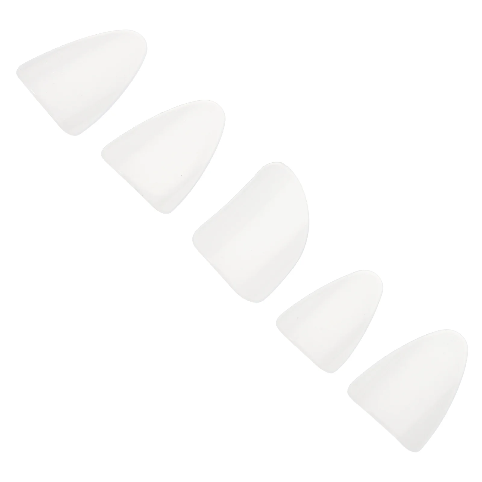 5 Pcs Double Wall Cups Pipa Nails Fingertip Protective Covers Instrument Guzheng Picks White Accessories Man