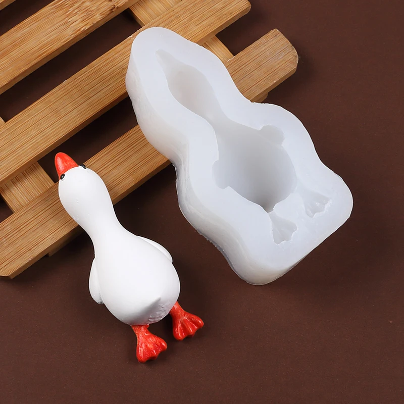 3D Duck Silicone Mold Mousse Cake Fondant Chocolate Baking Candle Aromatherapy Soap Resin Mold Plaster Polymer Clay Home Decor