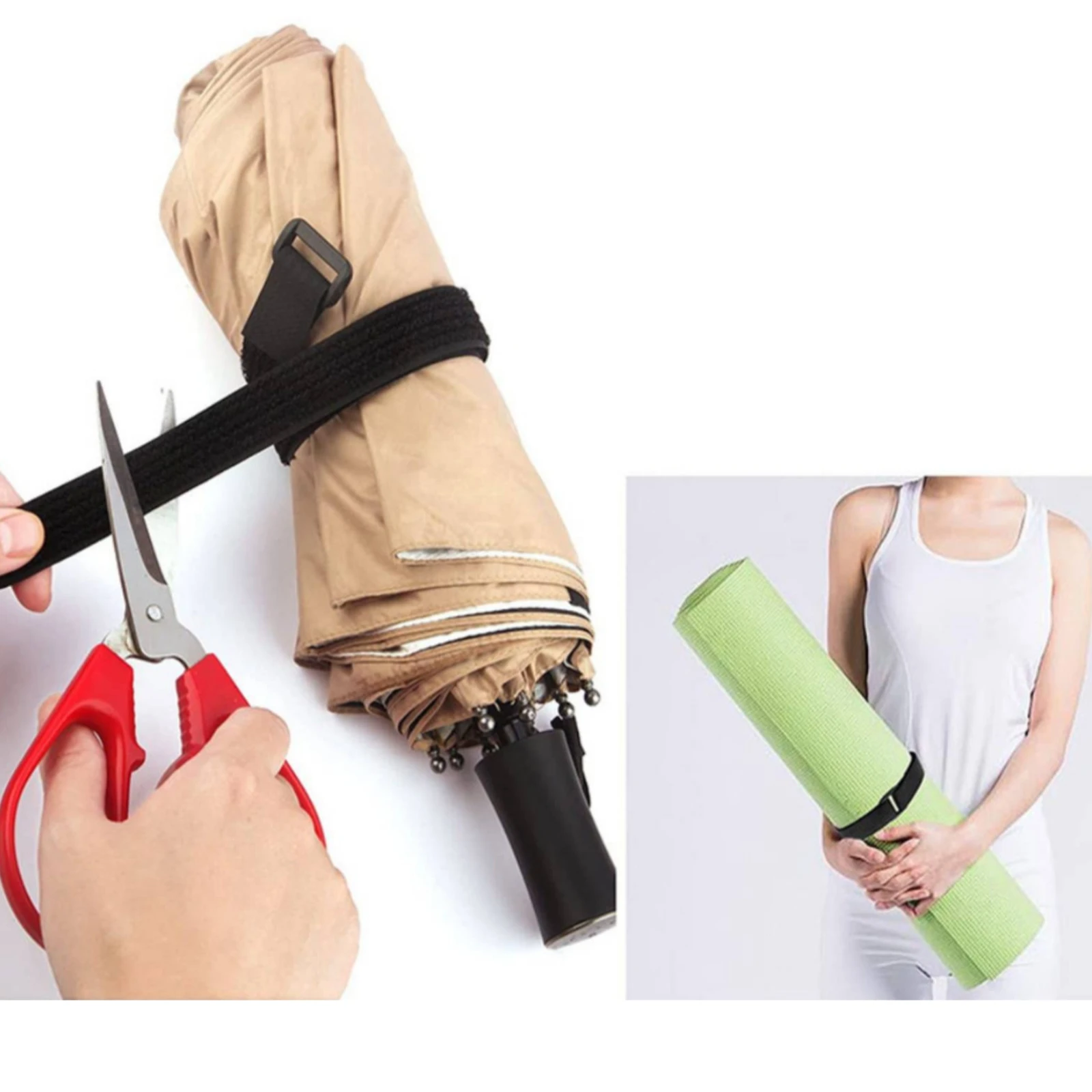Hook-and-Loop Cable Strap with Buckles Long-Lasting Adjustable Cable Fastening Strap Hook and Loop Straps Flexible Reusable Cord