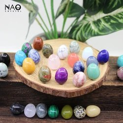 Mini Stone Bird Egg para Decoração de Casa, Cristal de Cura Yoni Egg, Bola de Gemas, Energia Chakra, Espécime Mineral de Quartzo