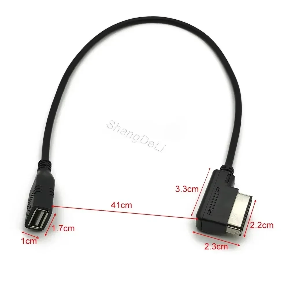 1PC Car USB AUX Cable Music MDI MMI AMI to USB Female Interface Adapter Data Wire For VW MK5 For AUDI A3 A4 A5 A6 A8 Q5