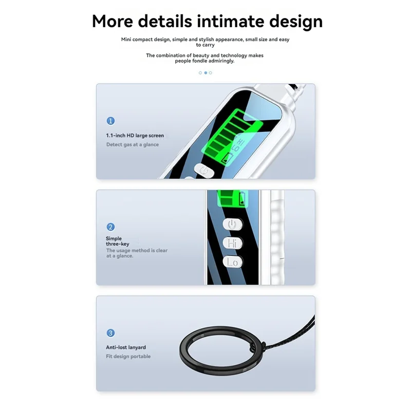 L72A-Gas Leak Detector Portable Nature Gas Detectors Methane Hexane Propane Sniffer For Home/Outdoor