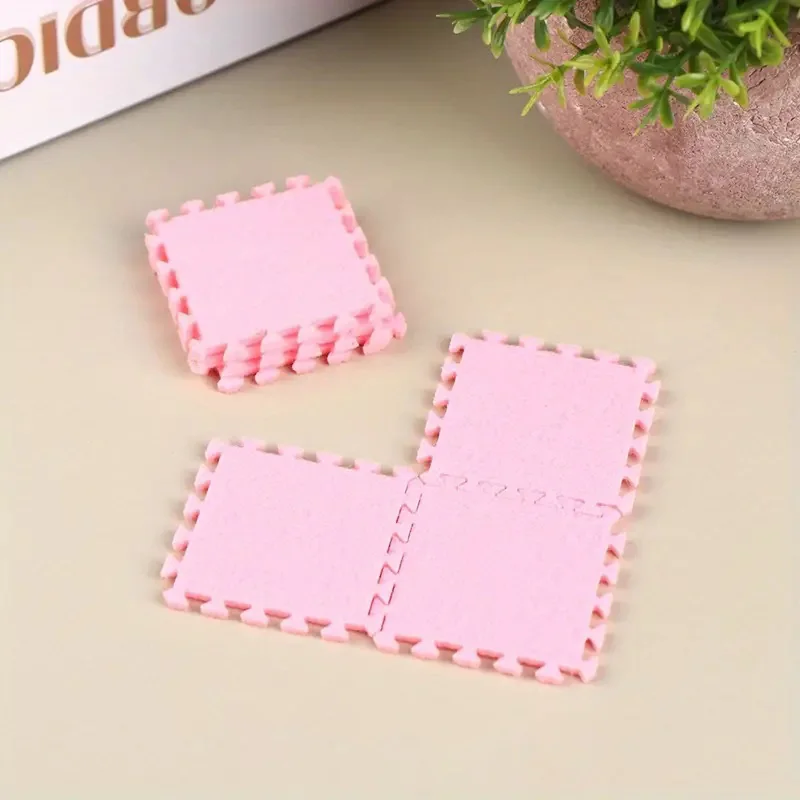 Dollhouse Miniature Accessories EVA Floor Mat&Early Education Numbers&Expression Cutting Board Toys&Digital Magnetic Stickers