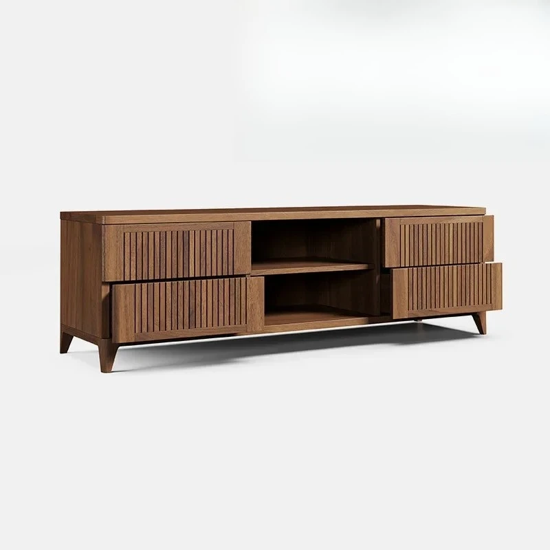 

Шкаф для телевизора с сеткой из черного ореха, дуб 2 м, напольный шкаф для спальни, простой японский шкафчик