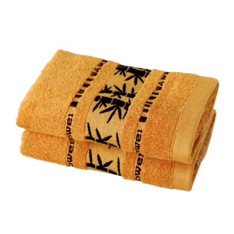 2pcs Bathroom Bamboo Towels Embroidery Soft High Quality Hand Face Towel Sheet Set Gift Bath Towels 34x34cm 34x74cm 70x140cm
