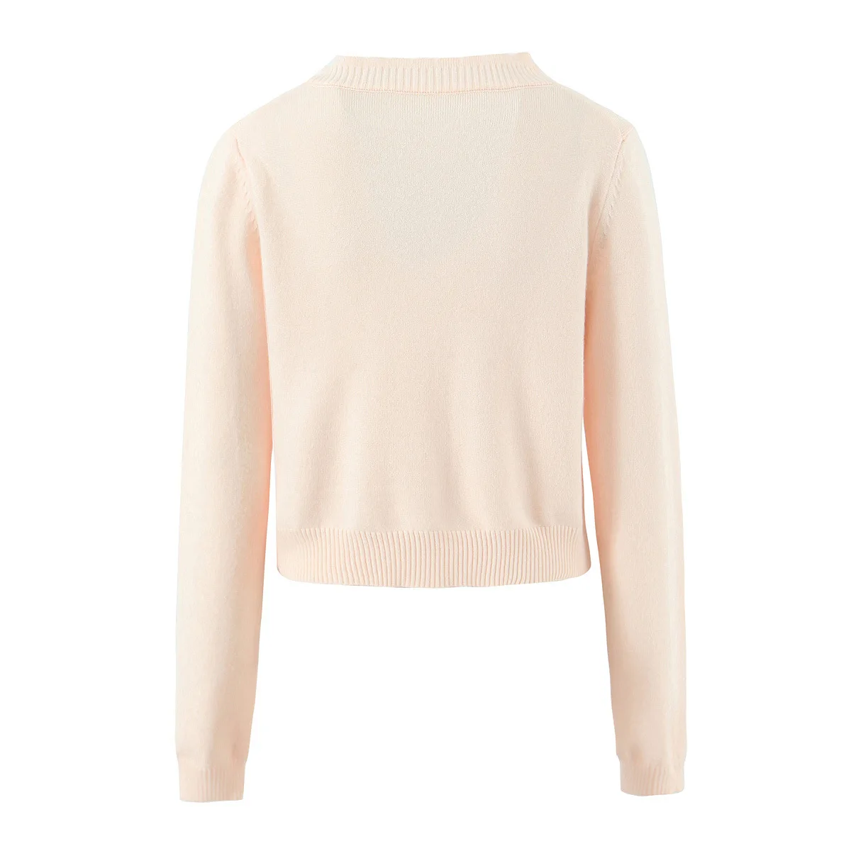 Frauen Bestickt Oansatz Lange Ärmeln Dünne Stricken Einreiher Mantel Tops Herbst Winter Weibliche Gestrickte Pullover Strickjacke Jacke