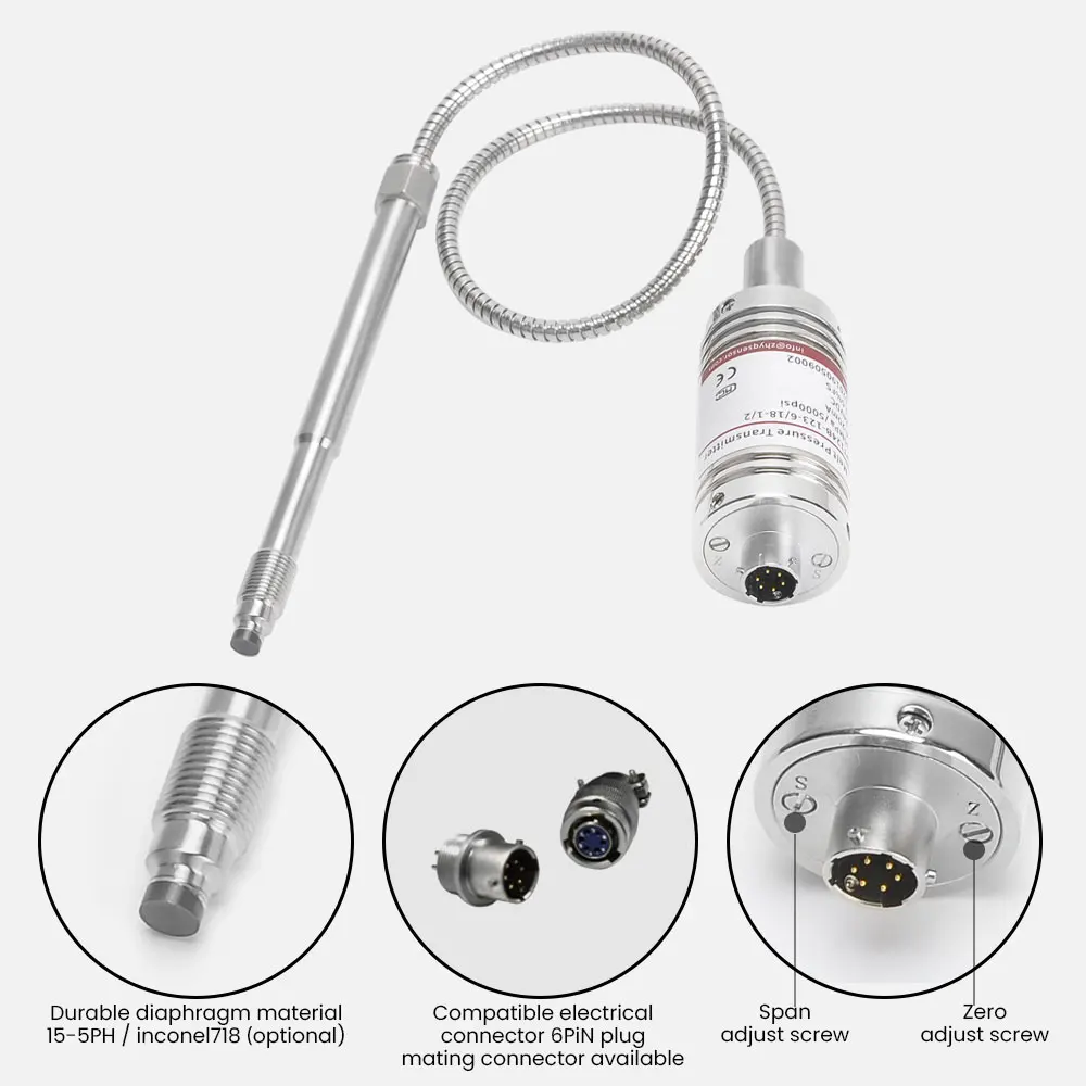 high temperature explosion proof melt pressure sensor designed for melt pressure measurement