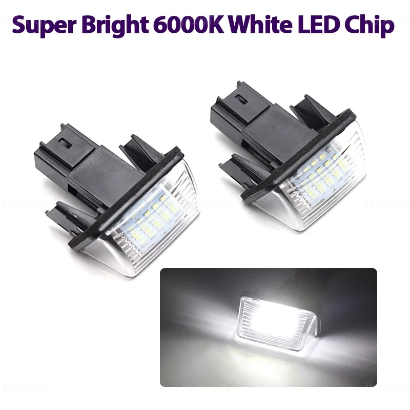 

Для Peugeot 206 207 307 308 407 5008 Partner Citroen C3 C4 C5 Прочный светодиодный фонарь заднего номерного знака Canbus