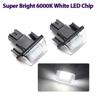 For Peugeot 206 207 307 308 407 5008 Partner Citroen C3 C4 C5 Durable Canbus Rear License Plate Tag Light LED