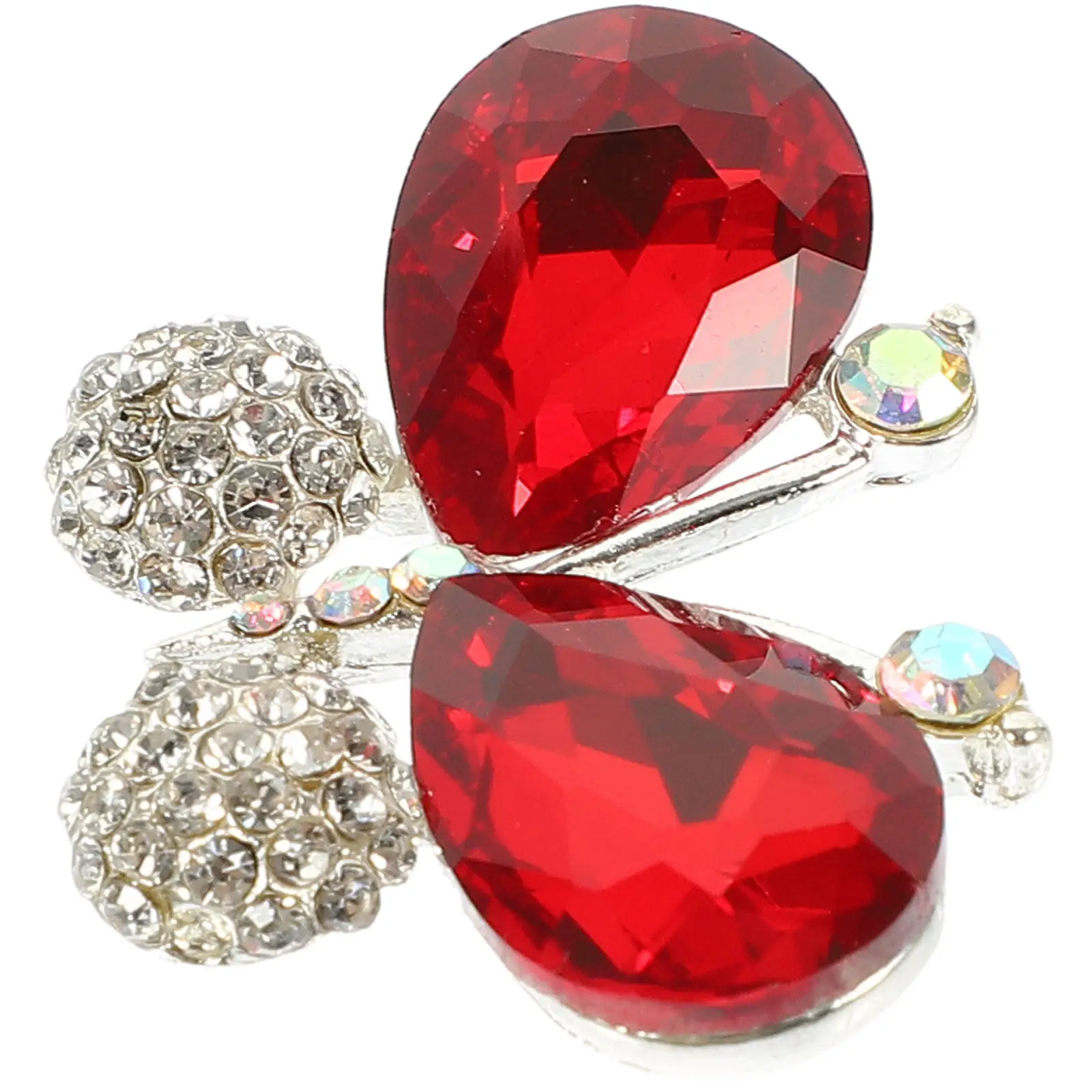 Butterfly Rhinestone Flower Brooch Alloy Elegant Garment Patch Shoes Decor Clothing Applique DIY Supplies Handbag Appliques