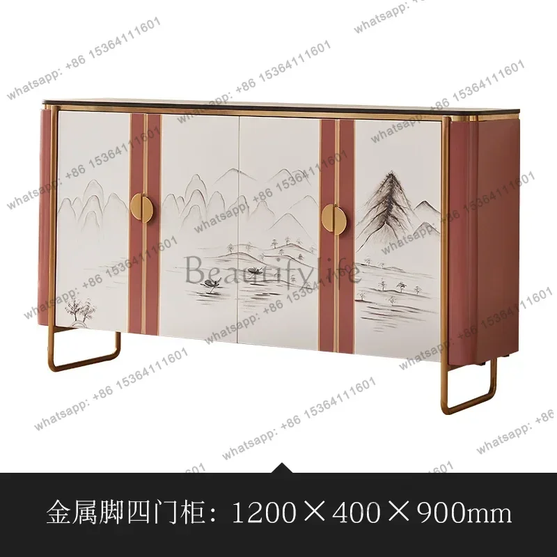 decorative locker large capacity new Chinese-style entrance cabinet light luxury entrance cabinet foyer cabinet partition