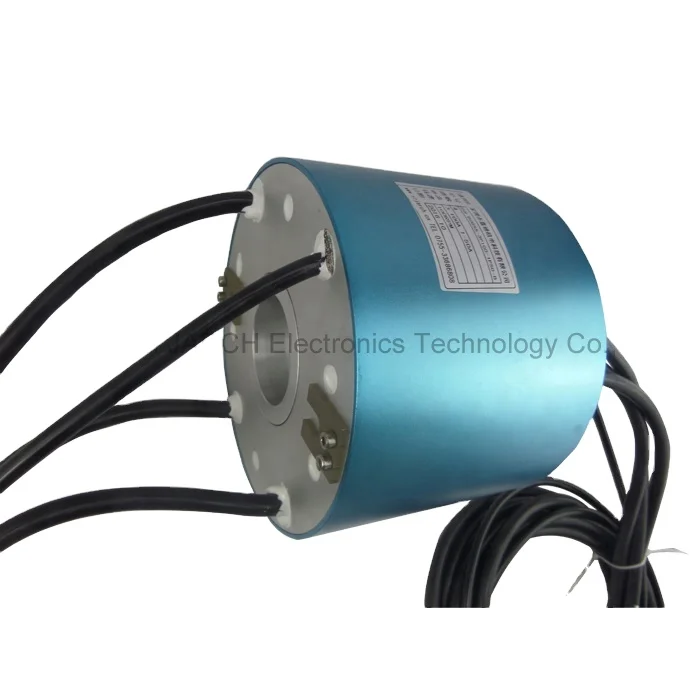 Electrical contact 100A 50A High Current brushes Slip Ring through hole high speed slip ring