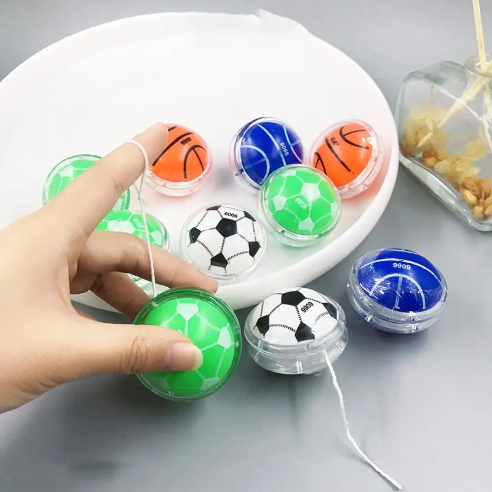 Simplicidad de dibujos animados Yoyo juguetes de concentración de apariencia esférica juguetes para niños prevención de caídas portátil Yoyo Ball