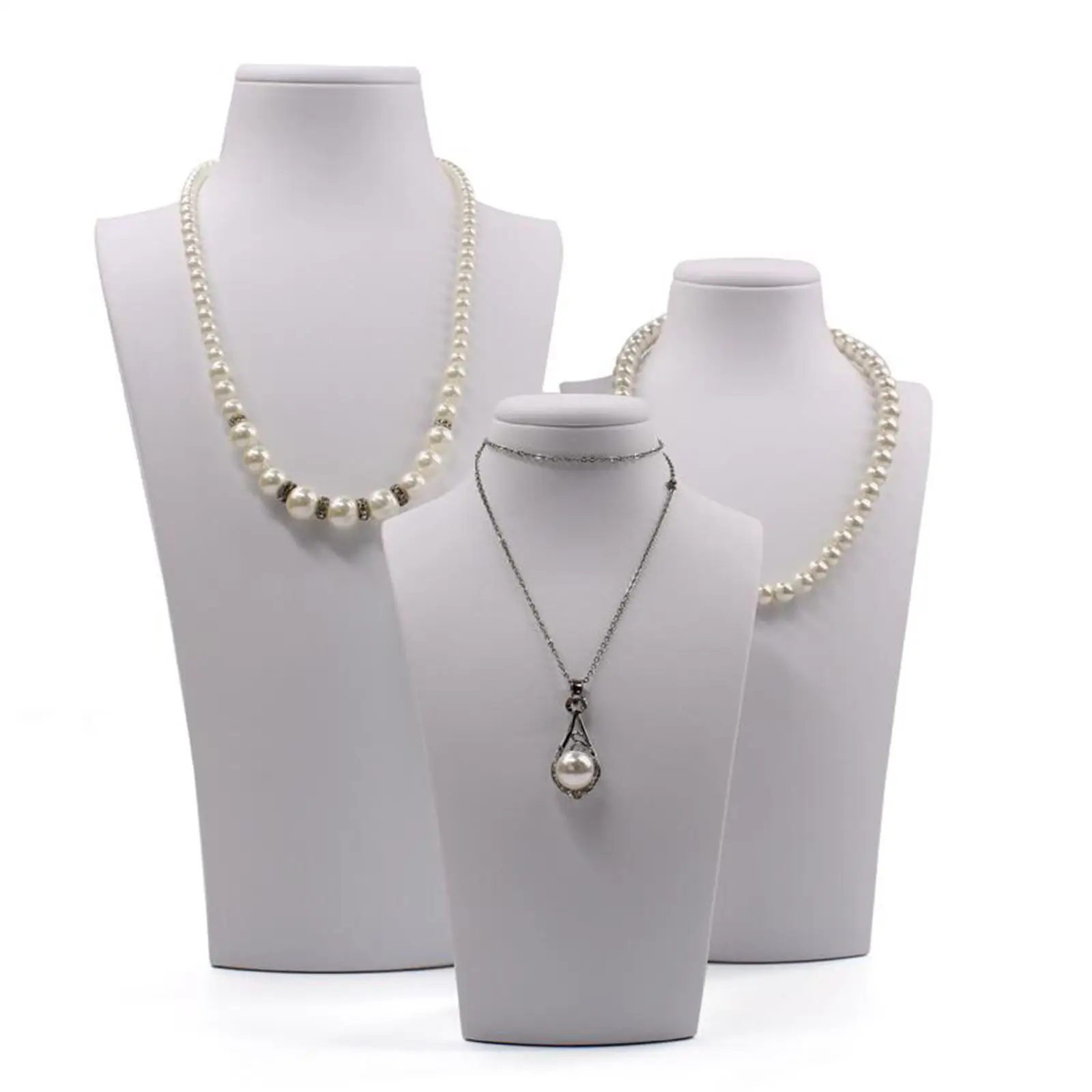 Mannequin Necklace Jewelry Stand Holder Shelf Display Rack for Pendant Organizer Home Decor Jewelry Showcase Photography Prop