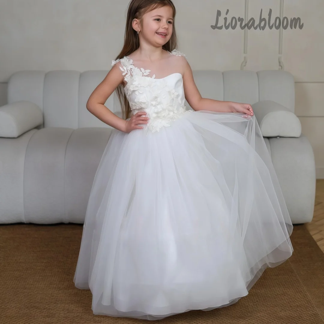 

Custom-Made Girls' Formal Dress Lace Floor-Length Gown Flower Girl Attire Women's Wedding Party Attire Dress свадебное платье