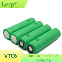 new 18650 rechargeable lithium-ion battery vtc6 3.7V 3000mAh for portable DVDs, VCDs, bright flashlights, etc