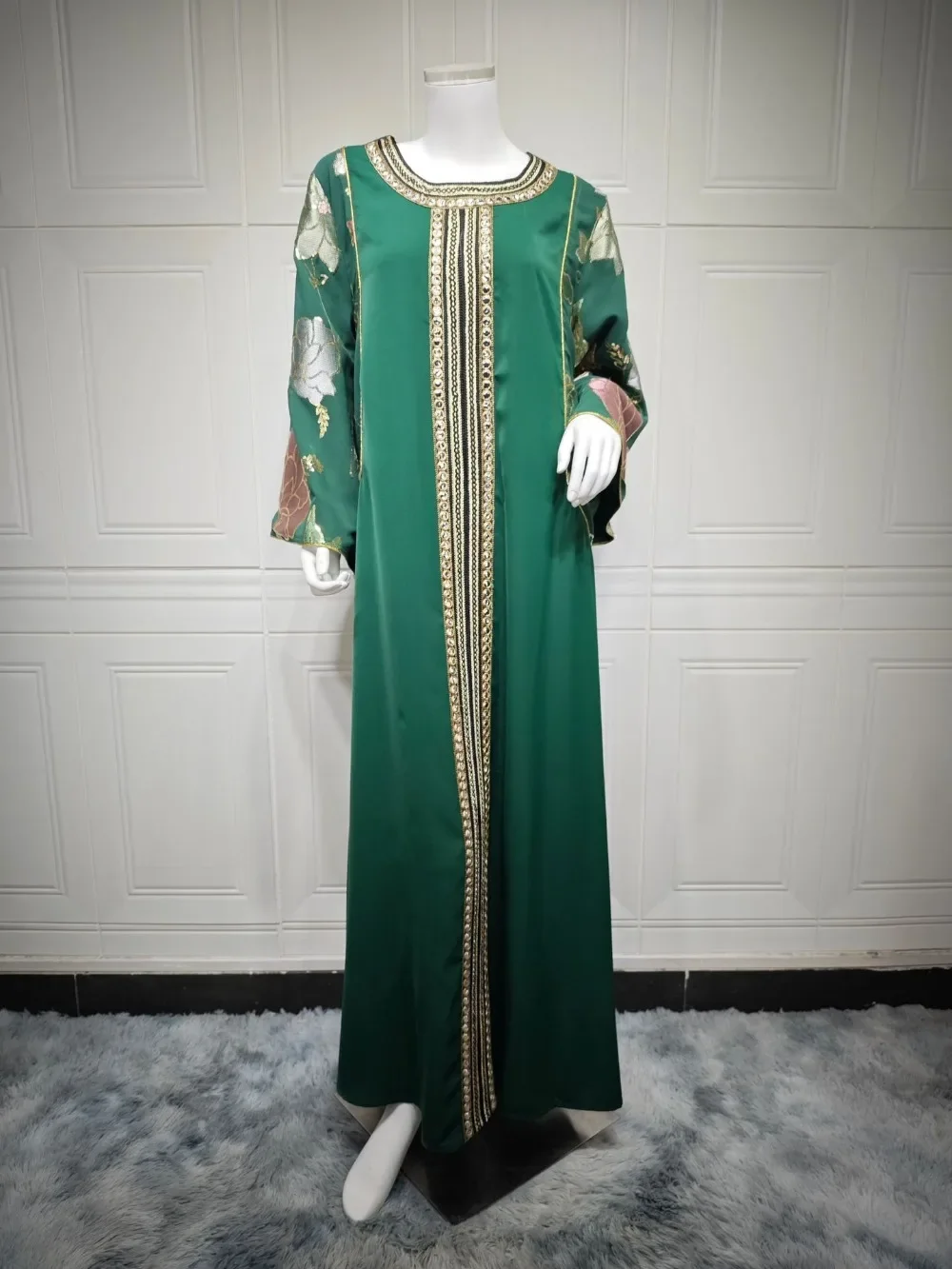Eid Sequins Muslim Dress for Women Embroidery Party Long Dresses Robe Ramadan Dubai Kaftan Islam Vestidos Jalabiya Dresses 2025