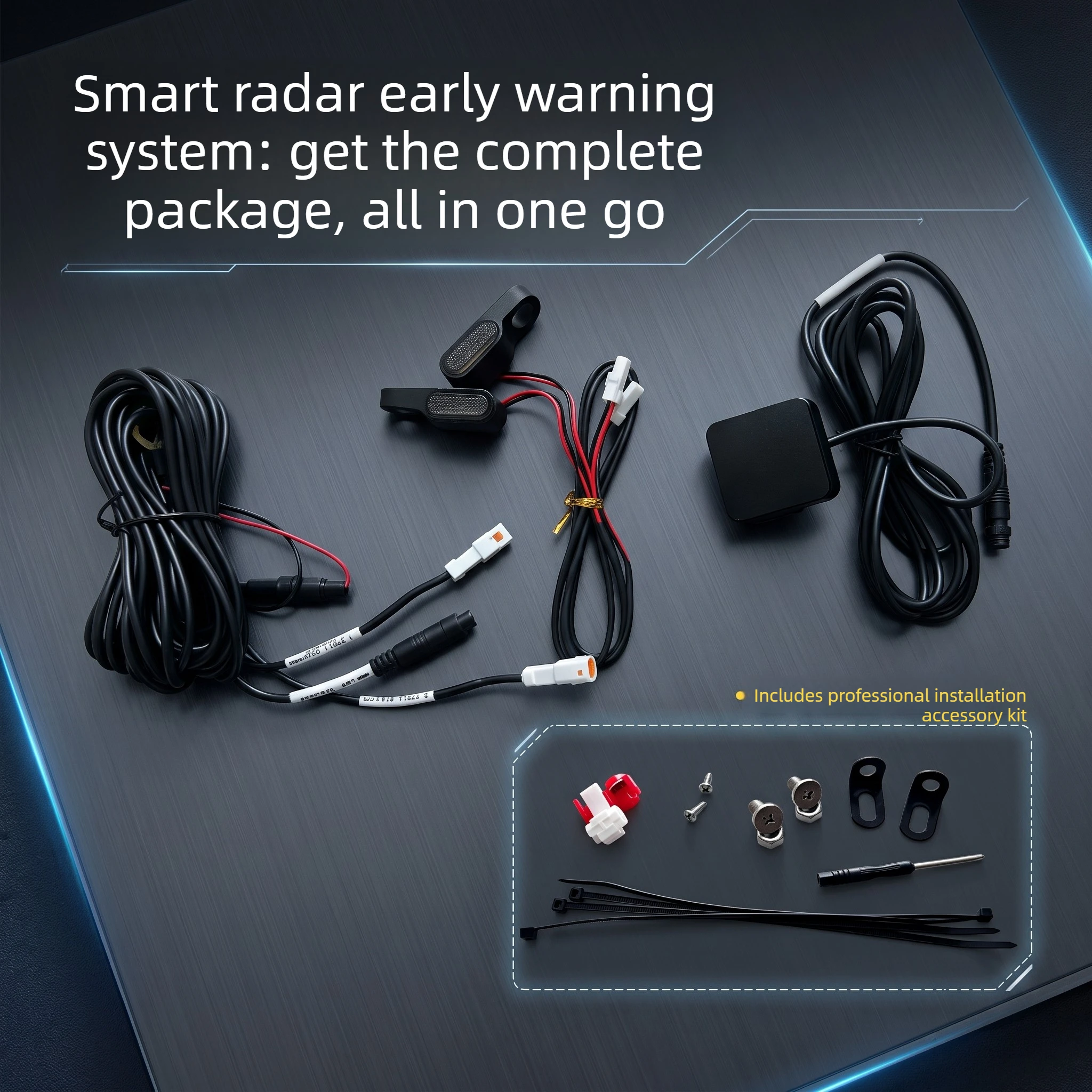 Blind Spot Monitoring System for Harley-Davidson Iron 883, Forty-Eight, and Road King, as well as Honda and Yamaha models