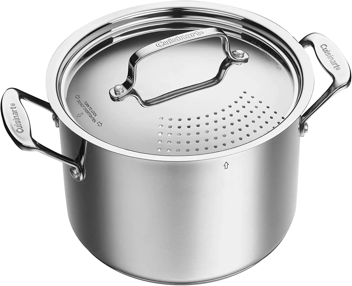 

6 Qt. Stainless Steel Pasta Pot with Straining Cover, Chef's Classic Cookware Collection