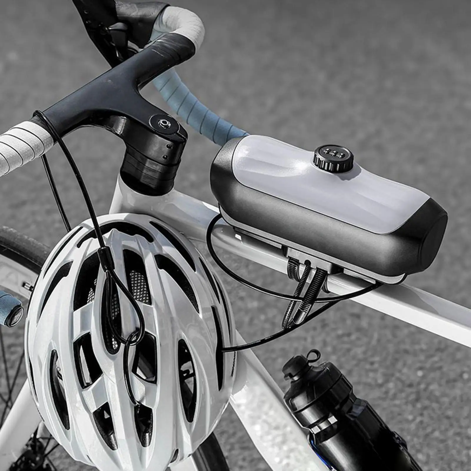 

3-значный кодовый замок для велосипеда, верхняя трубка, ящик для хранения паролей, жесткий корпус, велосипедный противоугонный ящик для инструментов, дорожная велосипедная сумка для рамы велосипеда