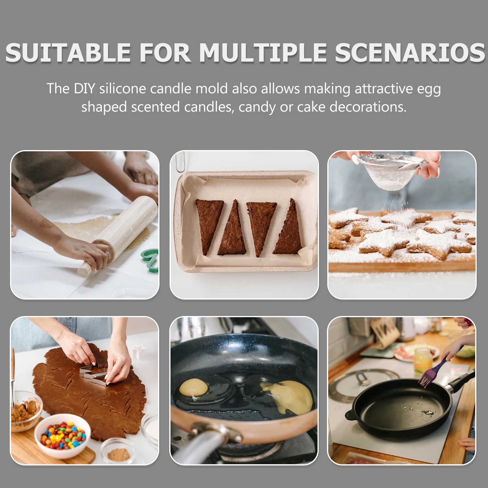 

Carbon Steel Mini Loaf Baking Pan Metal Bread Pan Multi-Grid Non-Stick Oven Mold for Bread Cake Muffins