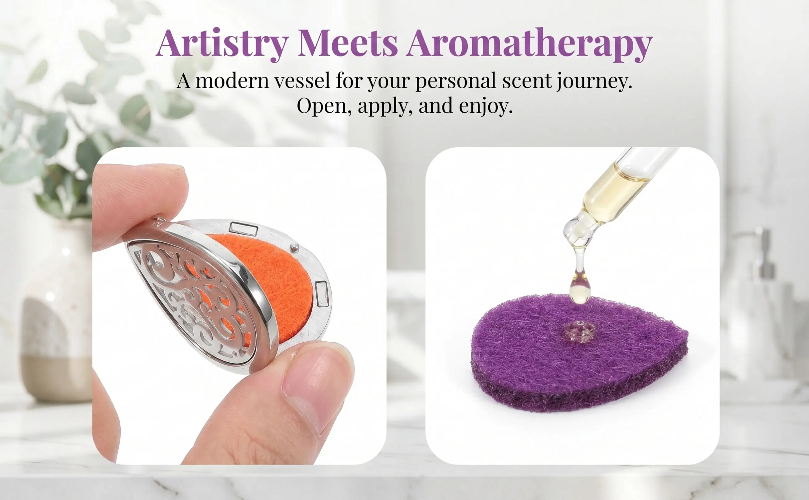 1Set Hollow Teardrop Perfume Necklace Stainless Steel Essential Oil Diffuser Pendant Aromatherapy Jewelry Women Scent Diffuser