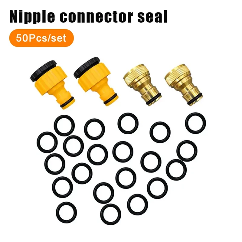 ^50Pcs/lot Gardening Tools And Equipment O-Type Waterproof Rings Pipe Plastic Joint Sealing Rings Garden Accessories