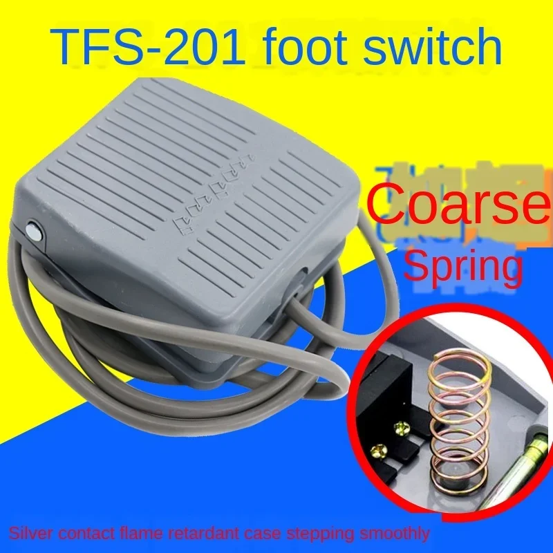 

TFS-201 Pedal Switch Pedal Switch With Cable 220V Pedal Switch Controller Machine Accessories