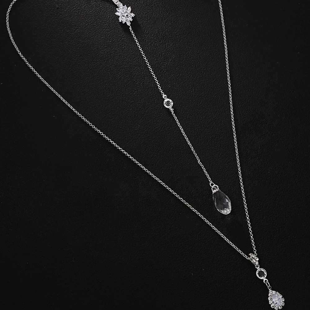 Luxury Zircon Water Drop Back  - Body Jewelry For Backless Dress ulasan dan harga