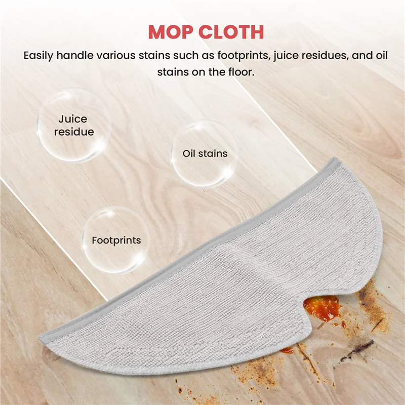 FSLH فرشاة جانبية رئيسية فلتر Hepa ممسحة لـ Dreame D9/L10 Pro/D9 Max/D9 Pro/D9 Mistral RLS5 جهاز آلي لتنظيف الأتربة قطع الغيار